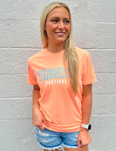 Load image into Gallery viewer, Versatile Boutique Logo SS Tee Neon Cantaloupe