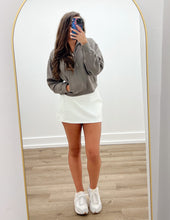 Load image into Gallery viewer, Loving How I Am Living Basic Fleece Half Zip Hoodie in Fossil