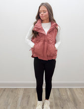 Load image into Gallery viewer, The Way I Go Quilted Puffer Vest in Brick