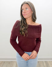 Load image into Gallery viewer, Time To Move On Off-Shoulder Sweater