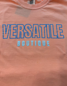 Versatile Boutique Logo SS Tee Neon Cantaloupe