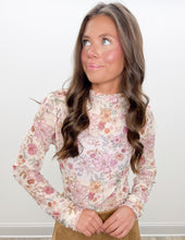 Load image into Gallery viewer, I Got You Mesh Floral LS Top