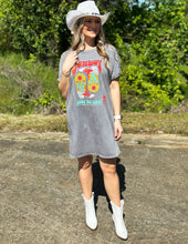 Load image into Gallery viewer, Cowboy Take Me Away Graphic Shirt Dress Mineral Grey