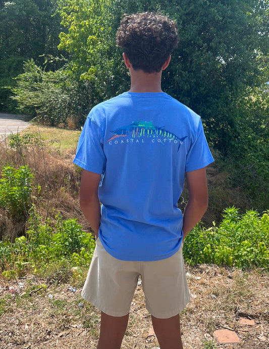 Coastal Cotton Wahoo SS Tee Marine