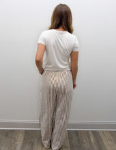 Load image into Gallery viewer, So Far Gone Striped Wide Leg Pants in Camel