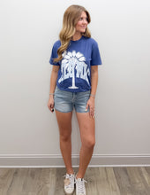 Load image into Gallery viewer, Lulu Mac Palmetto Moon SS Tee in China Blue