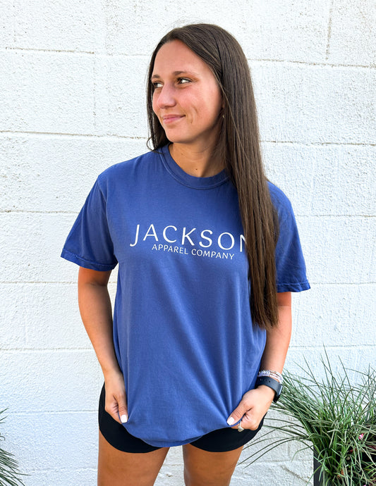 Jackson Apparel Logo Tee 23' China Blue