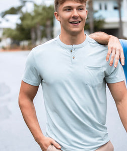 Southern Shirt Men's Max Comfort Henley Salty Air