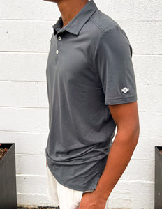 Burlebo Gun Metal Grey Performance Polo