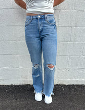 Load image into Gallery viewer, Watch It Burn 90&#39;s Vintage Super High Rise Flare Jeans