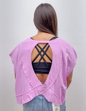 Load image into Gallery viewer, Fly With You Open Back Top in Mauve