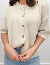 Load image into Gallery viewer, Moving On Button Up SS Blouse Top