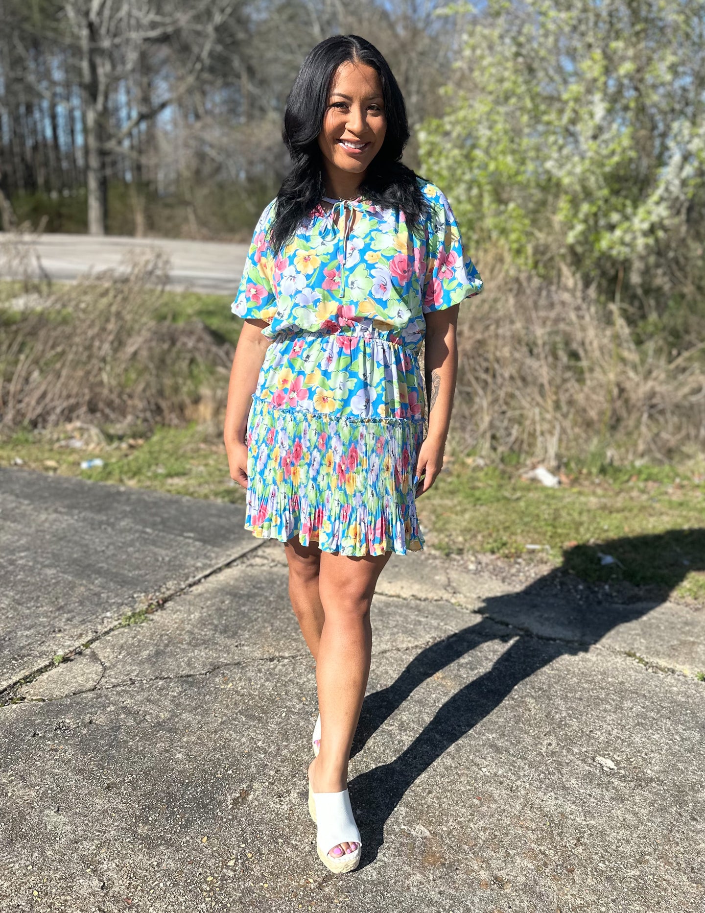 Spring Rains Floral Dress