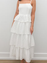 Load image into Gallery viewer, Just A Girl Ruffle Midi Dress