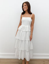Load image into Gallery viewer, Just A Girl Ruffle Midi Dress