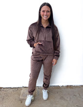 Load image into Gallery viewer, Go Out With a Bang Pullover + Jogger Set in Brown