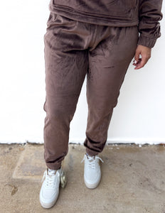 Go Out With a Bang Pullover + Jogger Set in Brown