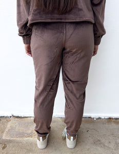 Go Out With a Bang Pullover + Jogger Set in Brown