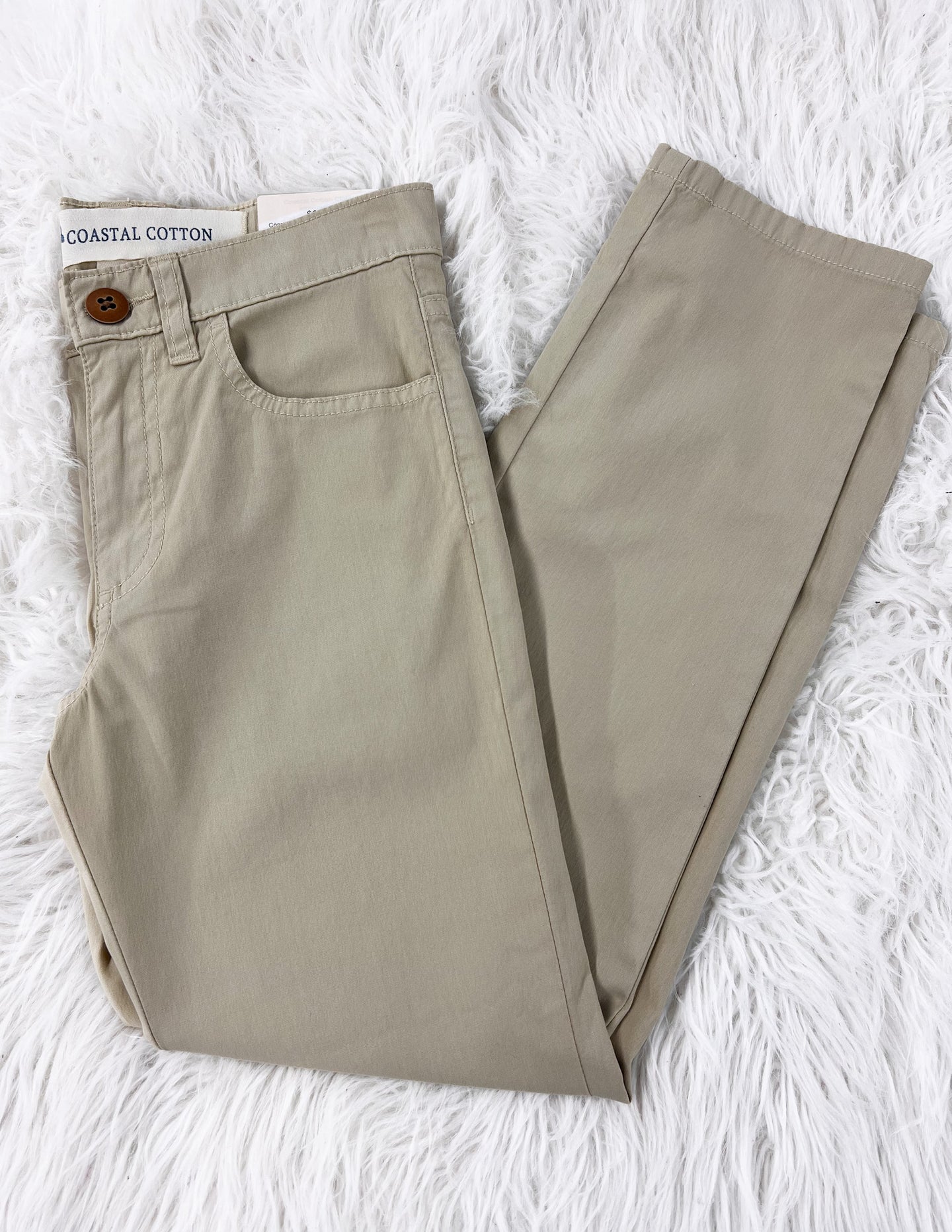 Costal Cotton Youth Khaki Five Pocket Pants