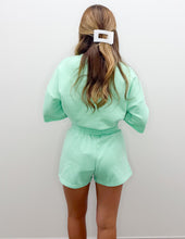 Load image into Gallery viewer, Lulu Mac Terry Cloth Shorts in Seafoam