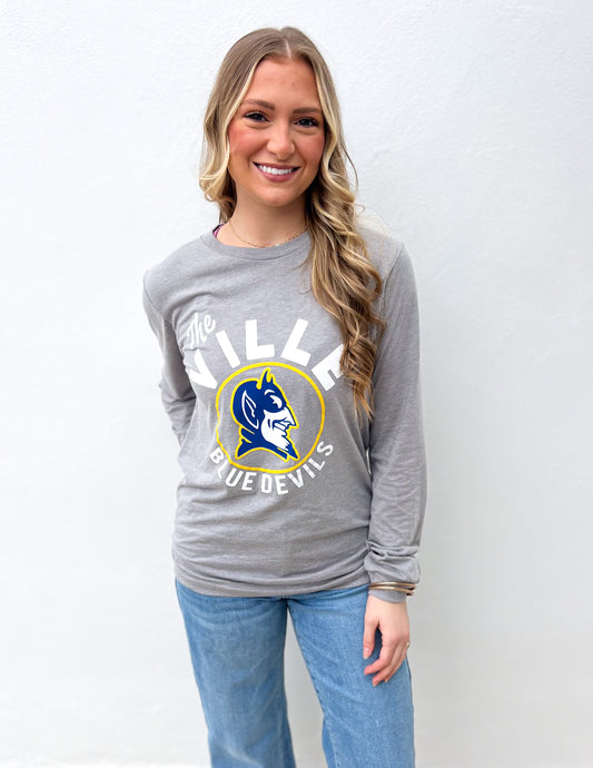 JAC's The Ville Blue Devils LS Tee