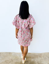 Load image into Gallery viewer, Roses Are Red Puff Sleeve Floral Dress