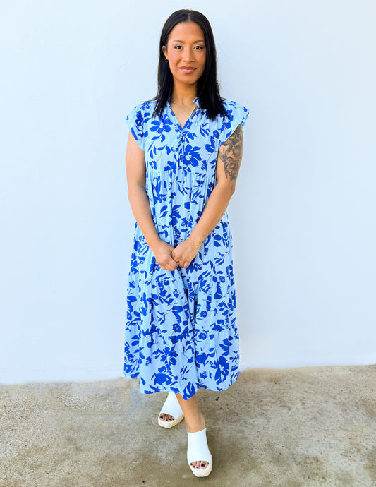 On Your Love Floral Midi Dress