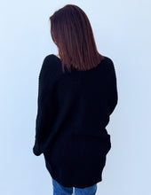 Load image into Gallery viewer, Through the Years Open Front Cardigan in Black