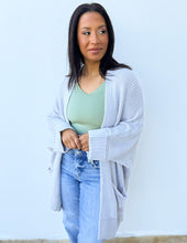 Load image into Gallery viewer, Through the Years Open Front Cardigan in Gray