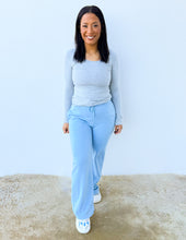 Load image into Gallery viewer, We&#39;re Gonna Make It Fleece Jogger in Light Blue