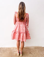 Load image into Gallery viewer, Spring Lover Smocked Tie-Strap Dress in Peach