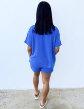 Load image into Gallery viewer, None Like You Short Sleeve Top &amp; Shorts Set in Bright Blue