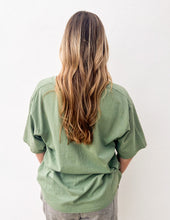 Load image into Gallery viewer, Hideaway Crew Neck Short Sleeve T-Shirt in Sage Green