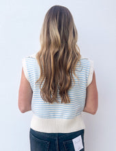 Load image into Gallery viewer, No Kind of Love Striped Knit Sleeveless Top in Blue