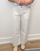 Load image into Gallery viewer, Ain't Your Fault Stretch Twill Wide Leg Pants