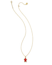 Load image into Gallery viewer, Kendra Scott Ada Gold Short Pendant Necklace Red Illusion