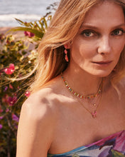 Load image into Gallery viewer, Kendra Scott Bianca Gold Butterfly Pendant Necklace in Pink Mix