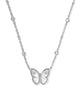 Kendra Scott Cailey Silver Butterfly Pendant Necklace in Ivory MOP