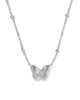 Kendra Scott Cailey Silver Butterfly Pendant Necklace in Ivory MOP
