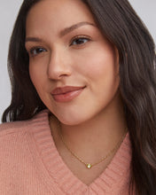 Load image into Gallery viewer, Kendra Scott Gold Cailin Pendant Necklace in Light Green Crystal