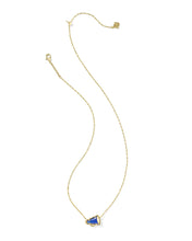 Load image into Gallery viewer, Kendra Scott Gold Cheer Pendant Necklace in Cobalt Illusion