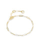 Kendra Scott Courtney ENML LNK Bracelet in Gold/White