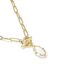 Kendra Scott Elisa Enml Lnk Chain Necklace Gold/White MOP