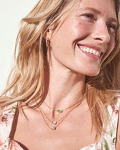 Load image into Gallery viewer, Kendra Scott Tatum Short Pendant Gold Necklace in Purple Mix