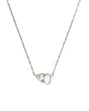 Load image into Gallery viewer, Kendra Scott Tatum Short Pendant Silver Necklace in Neutral Mix