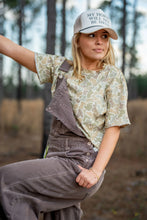 Load image into Gallery viewer, Local Girl Boxy Crop SS Tee in Forest Camo Desert