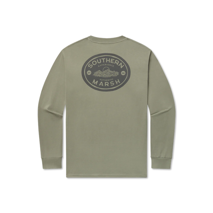 Southern Marsh Branding Mountain Medallion LS Tee