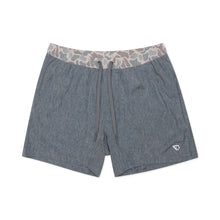 Load image into Gallery viewer, Burlebo 7" Athletic Shorts in Grizzly Grey with Classic Deer Camo Liner