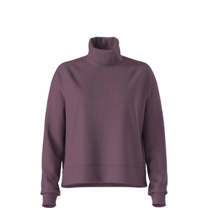 The North Face Women's Mock Neck Chabot Pullover in Midnight Mauve