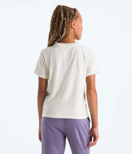 Load image into Gallery viewer, North Face Girls&#39; Graphic SS Tee White Dune